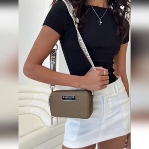 Nakedvice The Lexie Taupe/silver Crossbody Shoulder Bag! NWT!